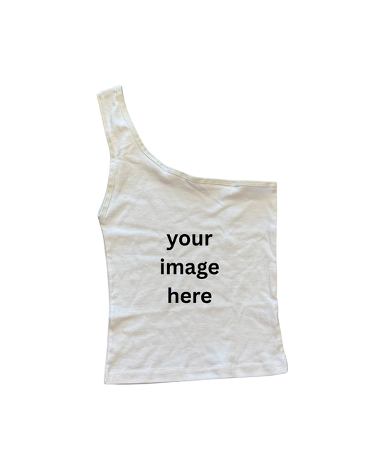 CUSTOM one shoulder top