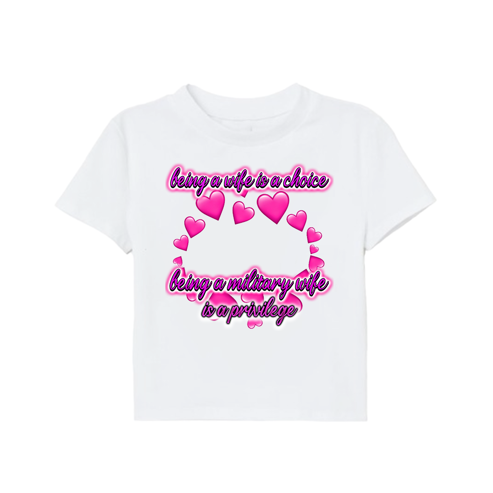 Military Wife Custom Baby Tee