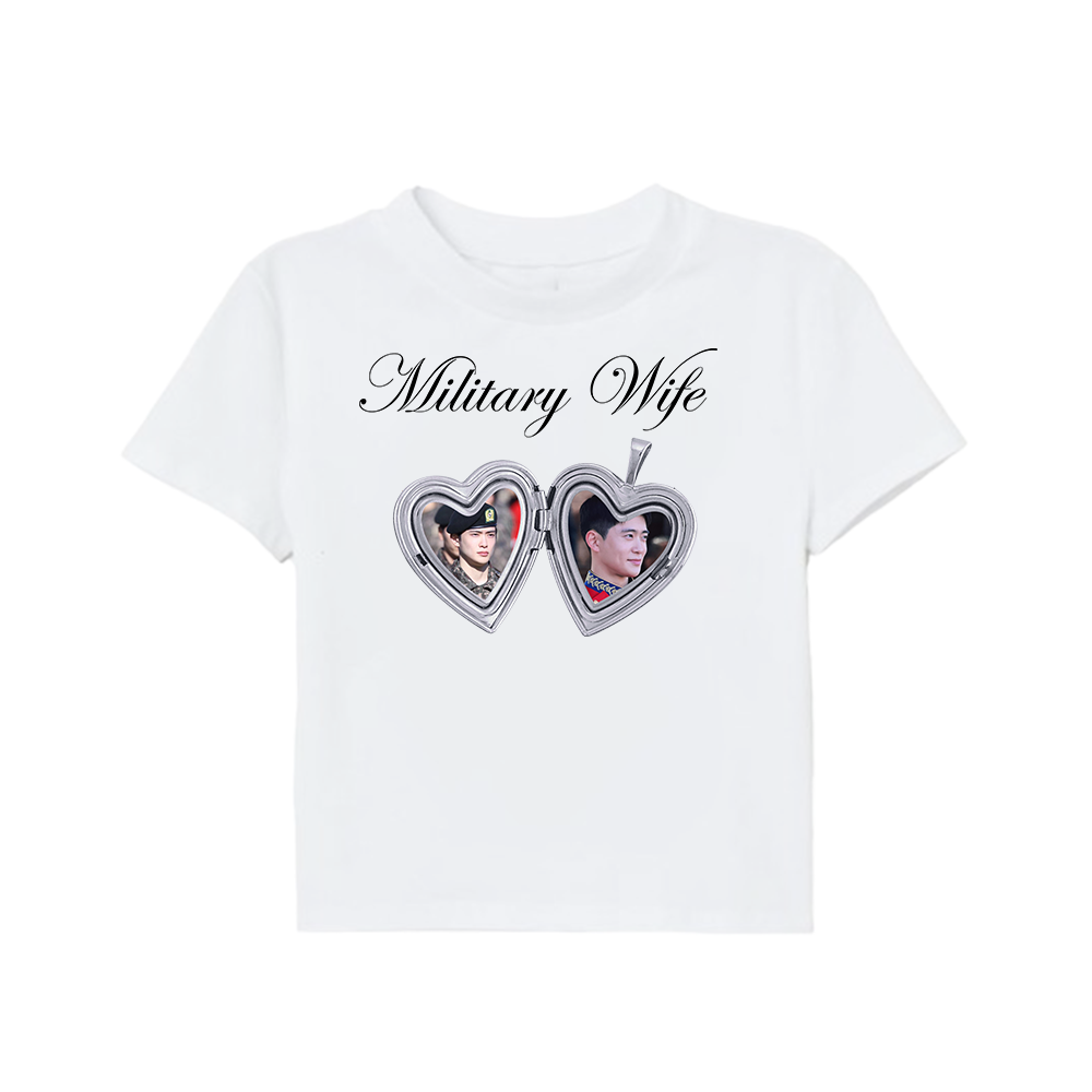 Jaehyun Military Wife Locket Baby Tee