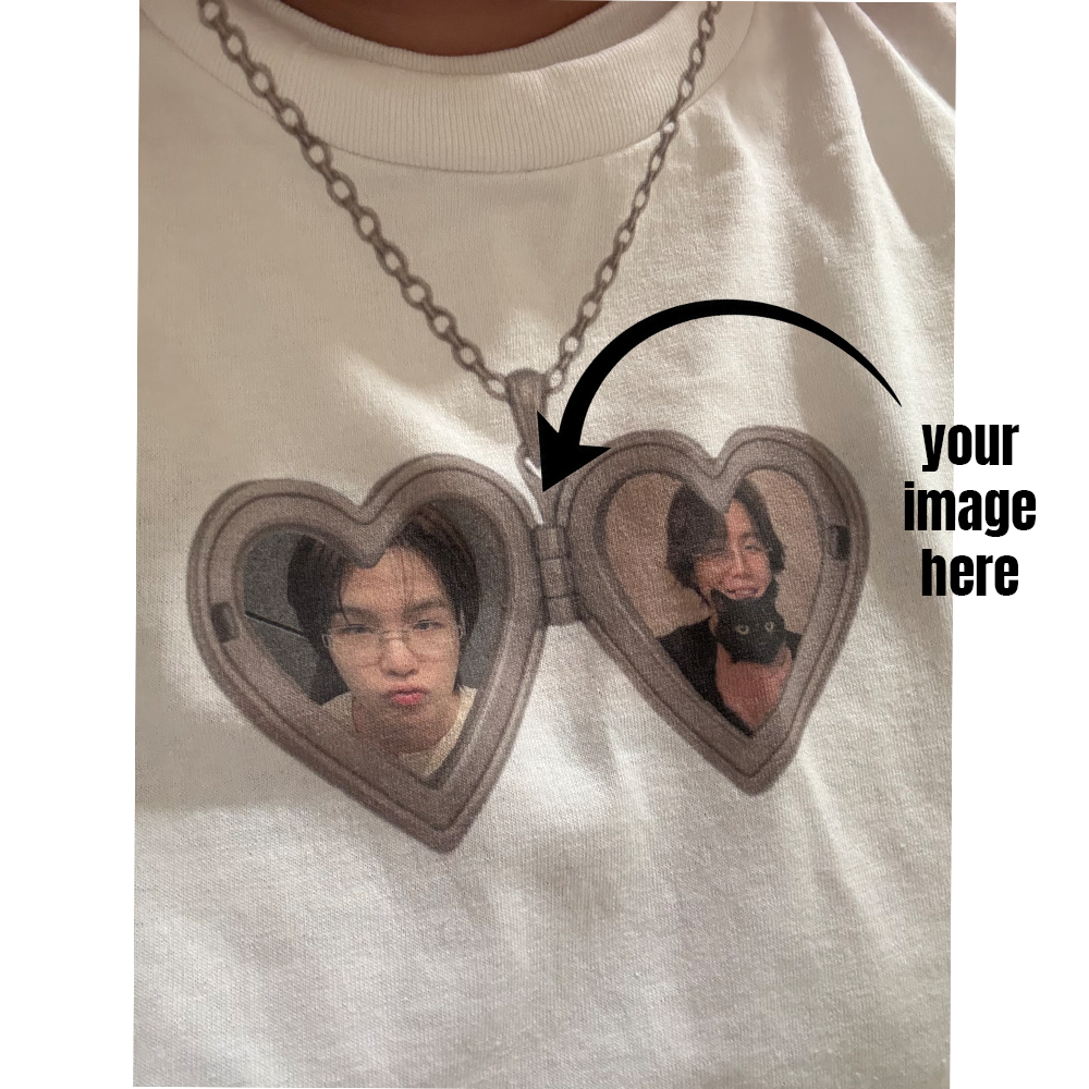 CUSTOM chain locket tee
