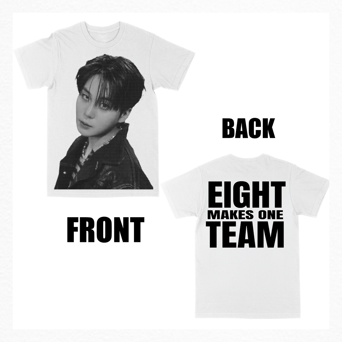 eight makes one team bias tee