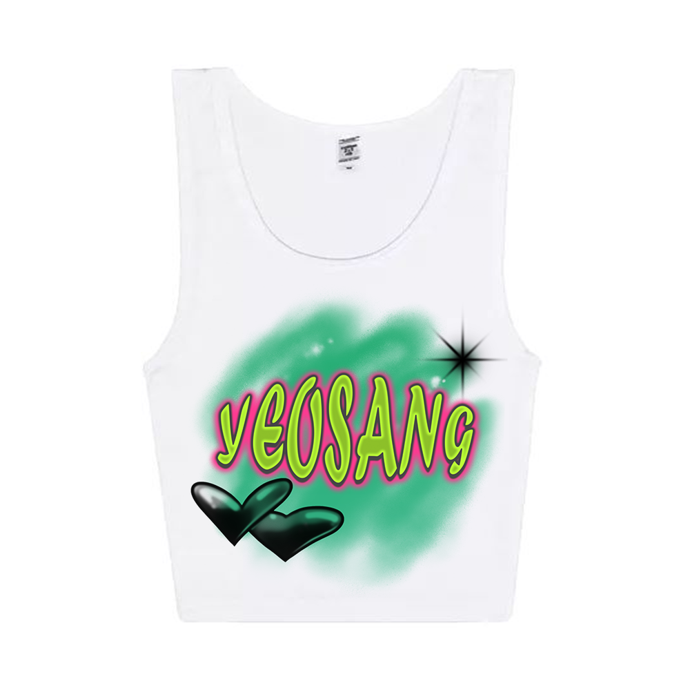 Yeosang Airbrush Cropped Tank