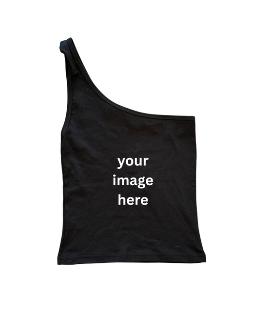 CUSTOM one shoulder top