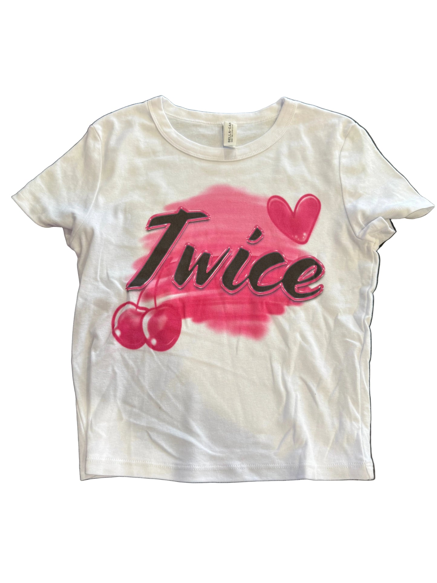 twice airbrush baby tee
