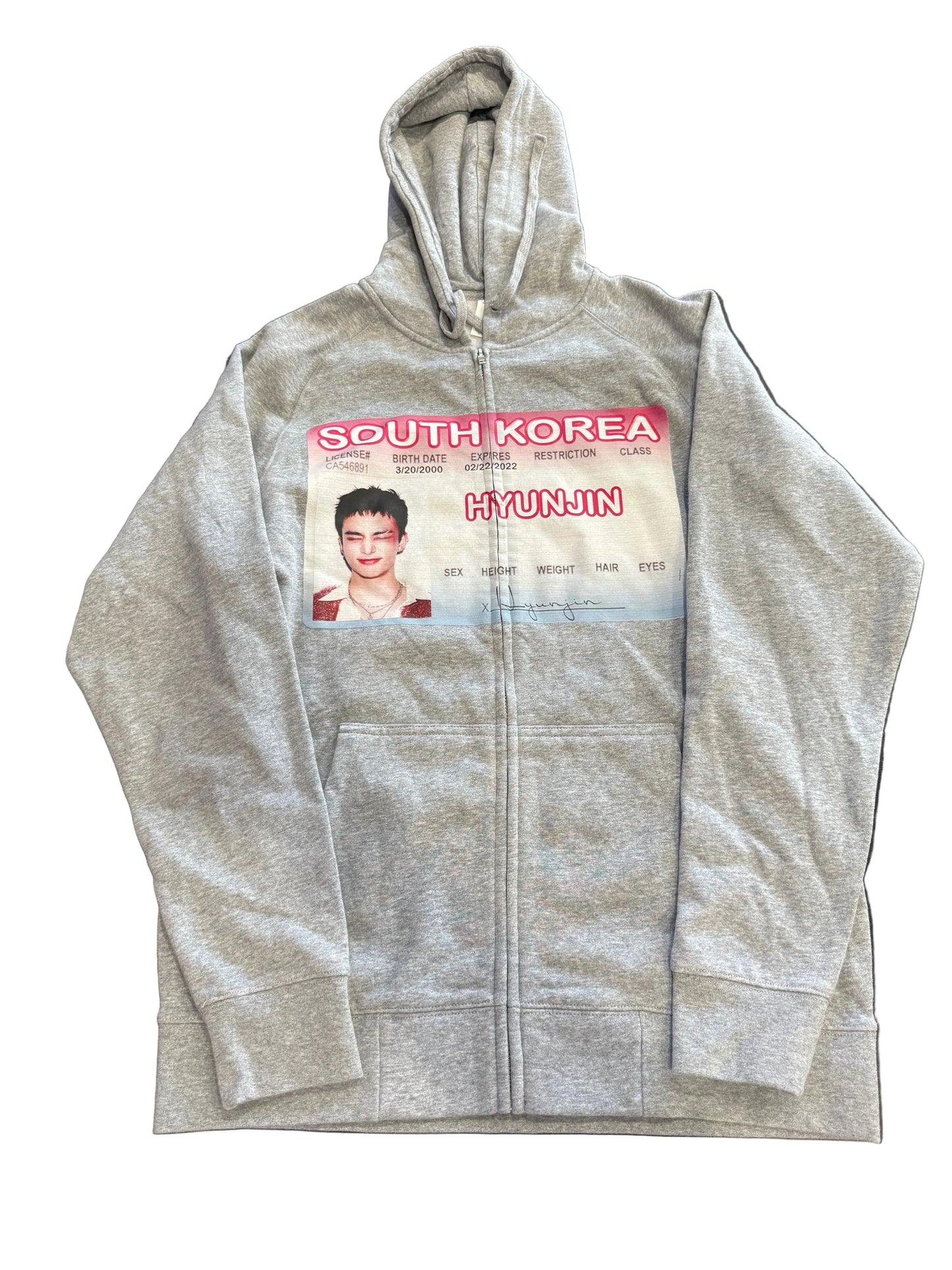 hyunjin ID zip up