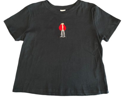 yeonjun embroidered baby tee