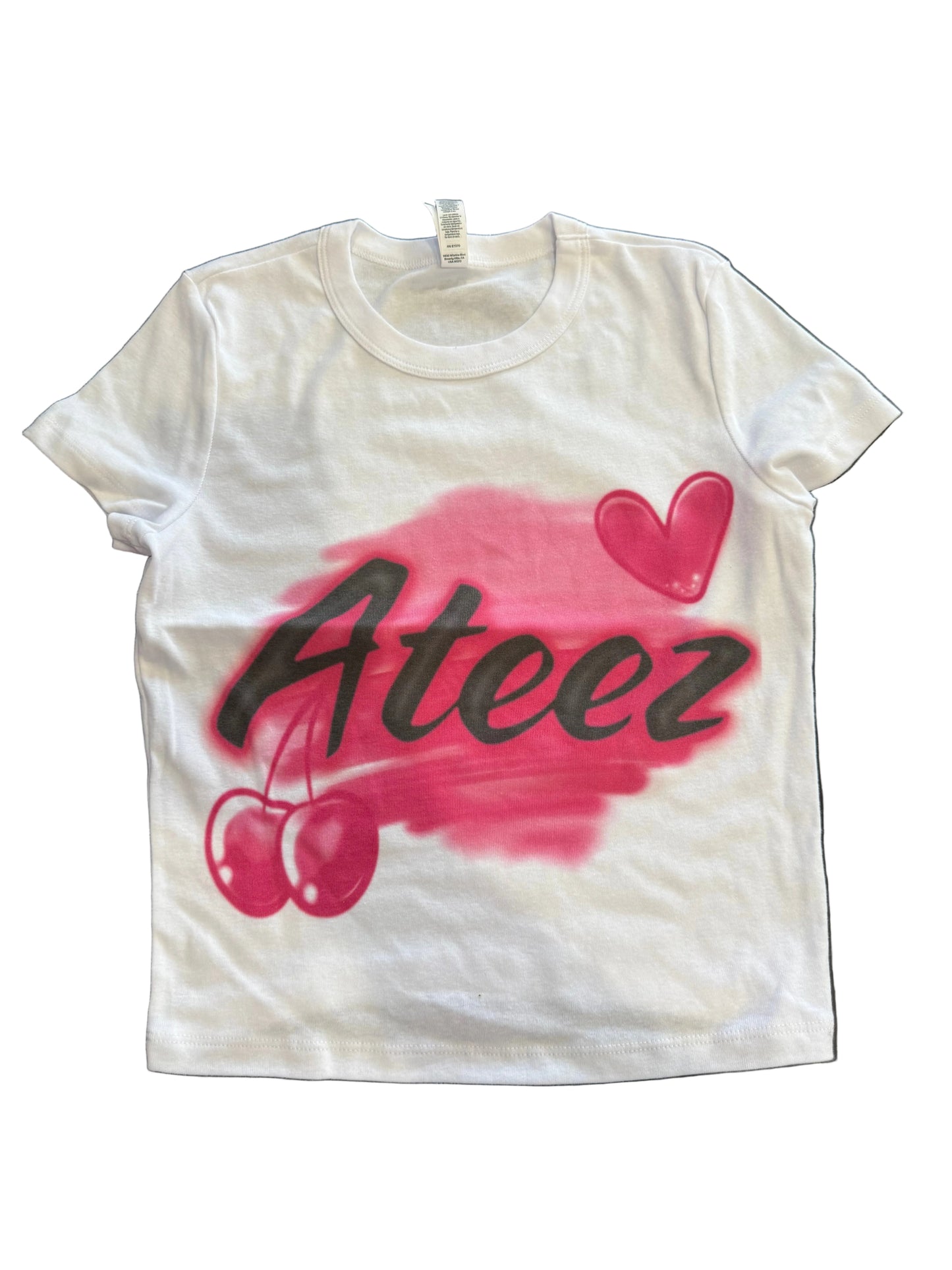 ateez airbrush baby tee