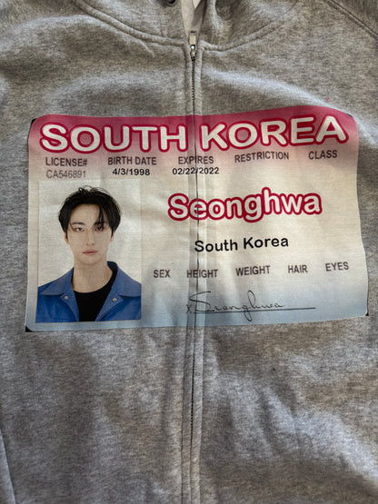 seonghwa ID zip up (misprint)