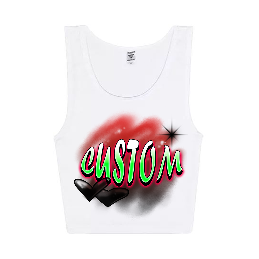 Custom Airbrush Cropped Tank