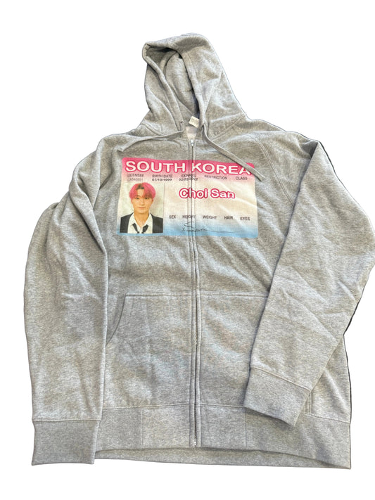 san ID zip up