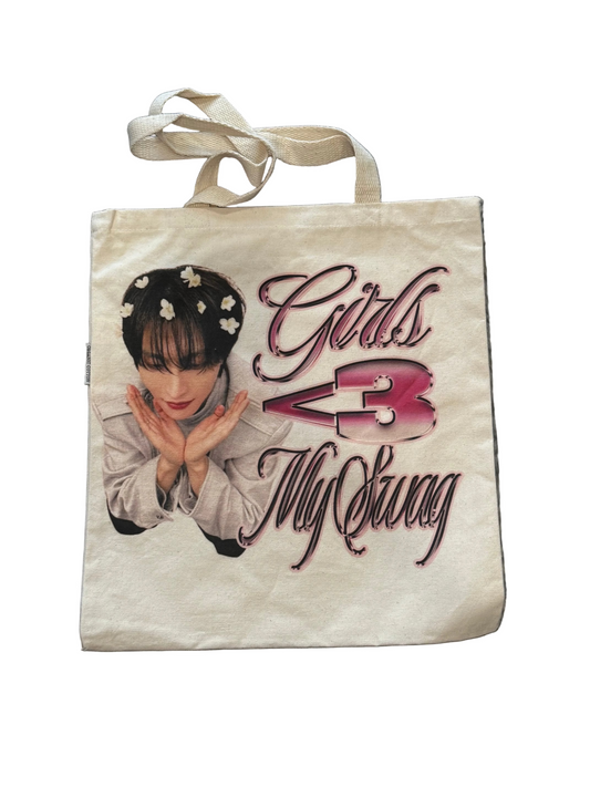 girls luv my swag (Seonghwa) tote