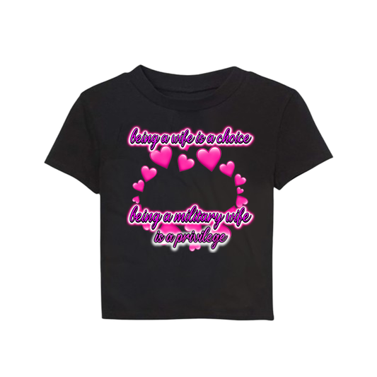 Military Wife Custom Baby Tee