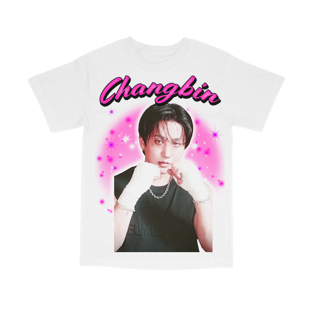stray kids airbrush portrait tee