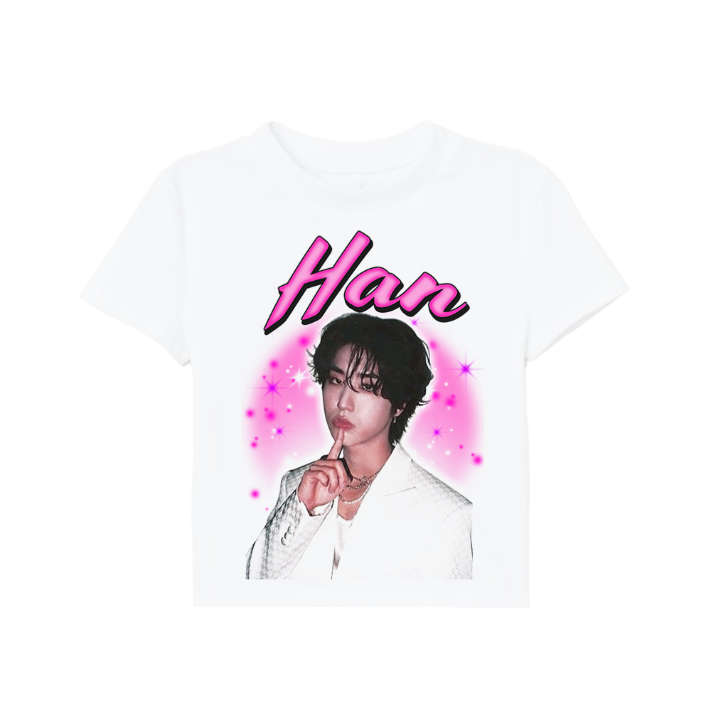 stray kids airbrush portrait tee