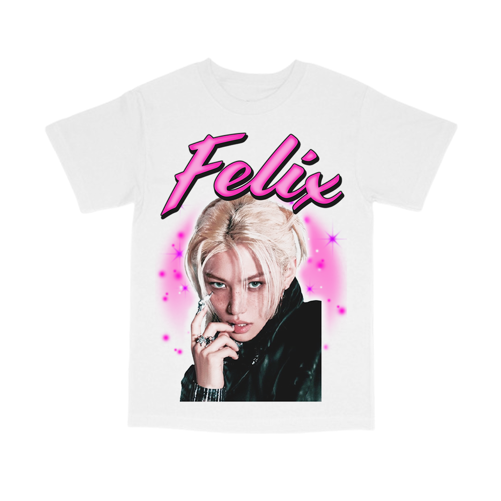 stray kids airbrush portrait tee