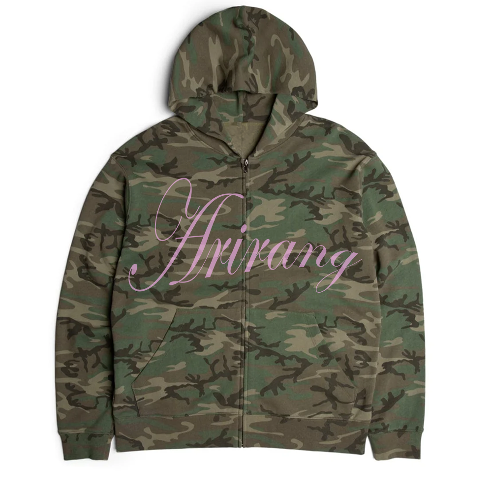 arirang camo zip up