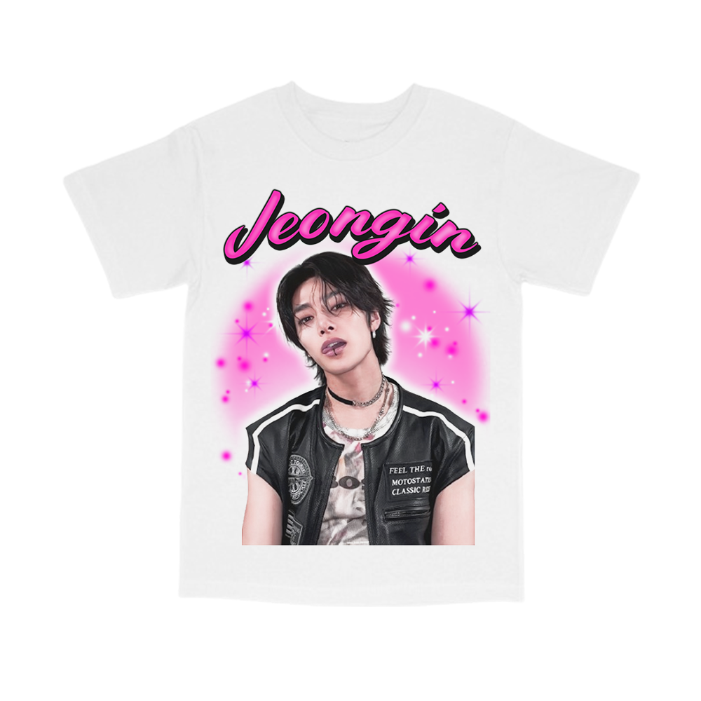 stray kids airbrush portrait tee