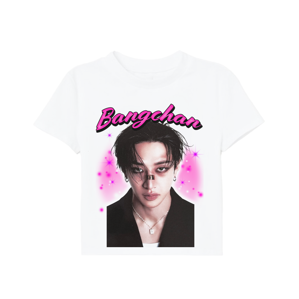 stray kids airbrush portrait tee