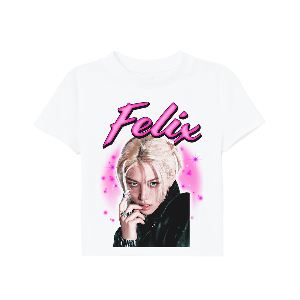stray kids airbrush portrait tee