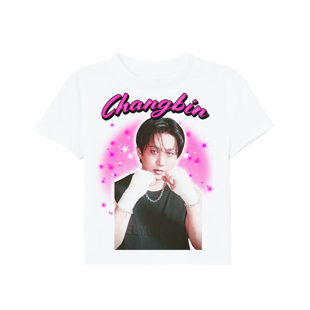 stray kids airbrush portrait tee