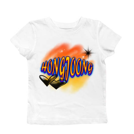 Hongjoong Airbrush Plus Size Baby Tee