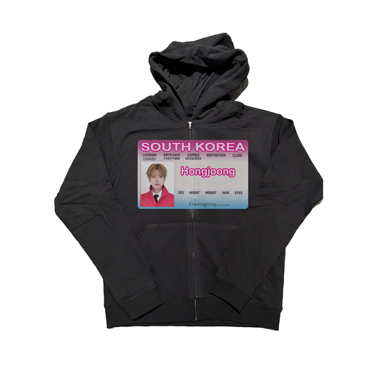 ateez y2k ID zip up