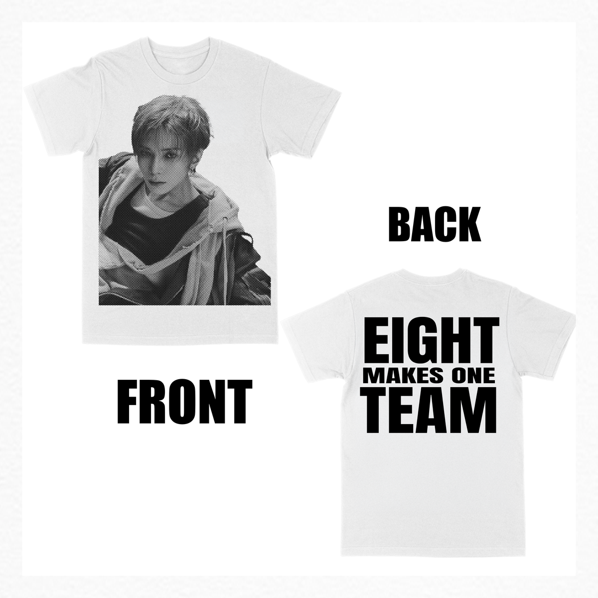 eight makes one team bias tee