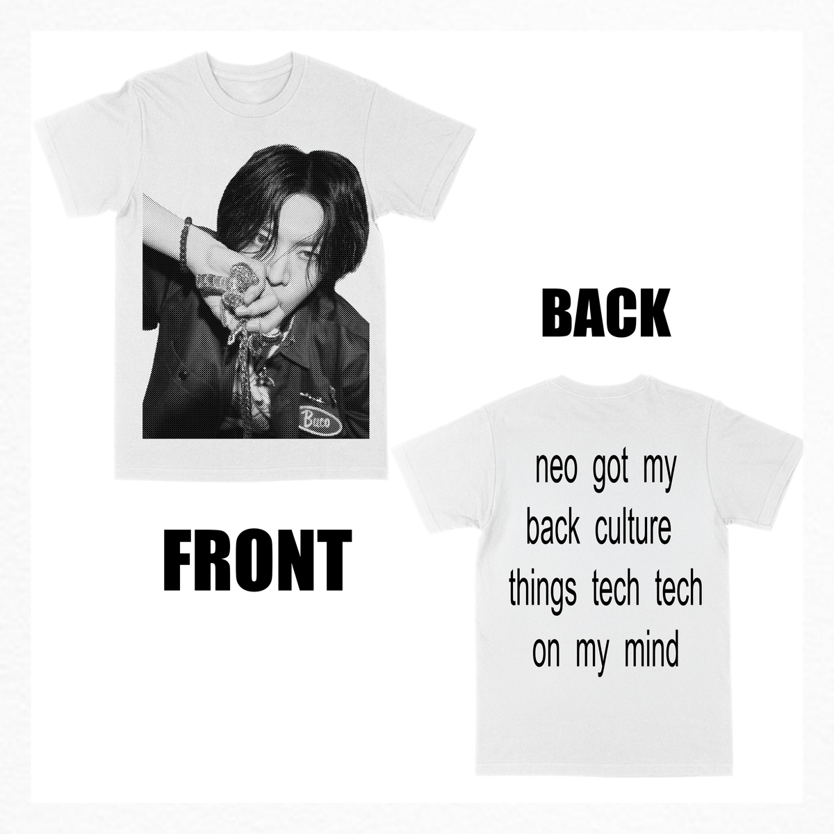 127 blingy bias tee