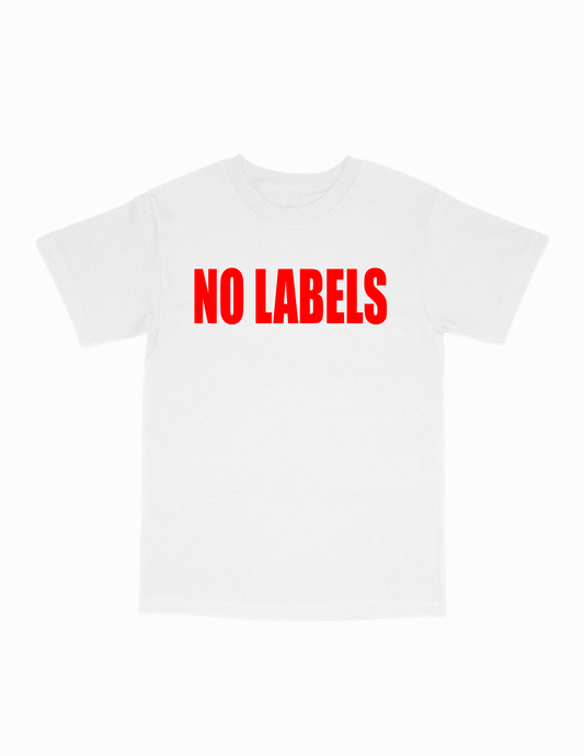no labels tee