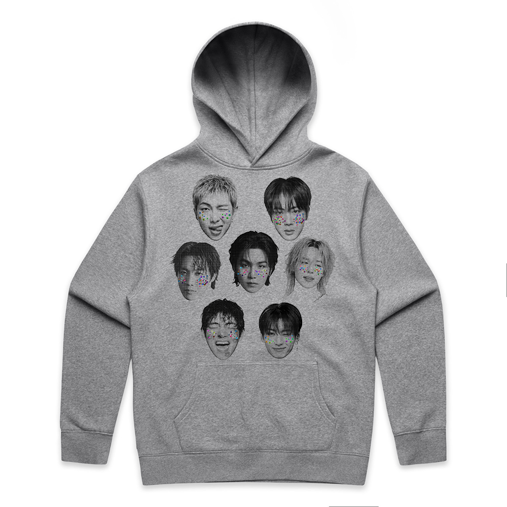 bts big head gems ot7 hoodie
