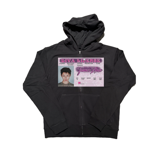 diva license zip up
