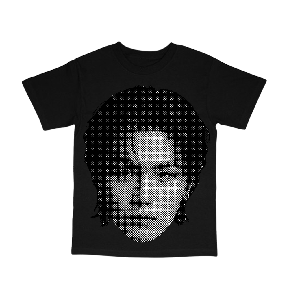 bts big head tee in black