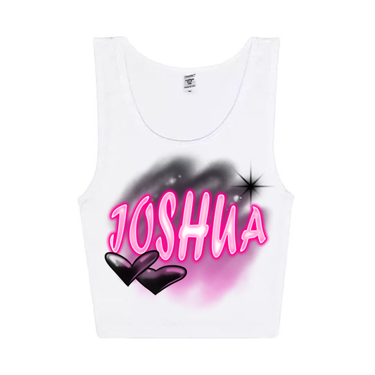 Joshua Airbrush Cropped Tank