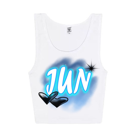 Jun Airbrush Cropped Tank