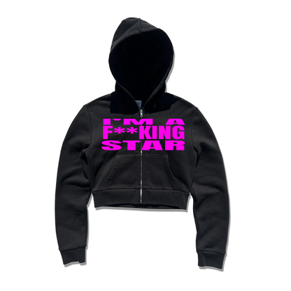 I'm a star cropped zip up