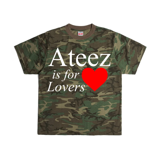 ateez is for lovers camo tee