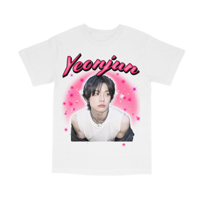 txt airbrush portrait tee
