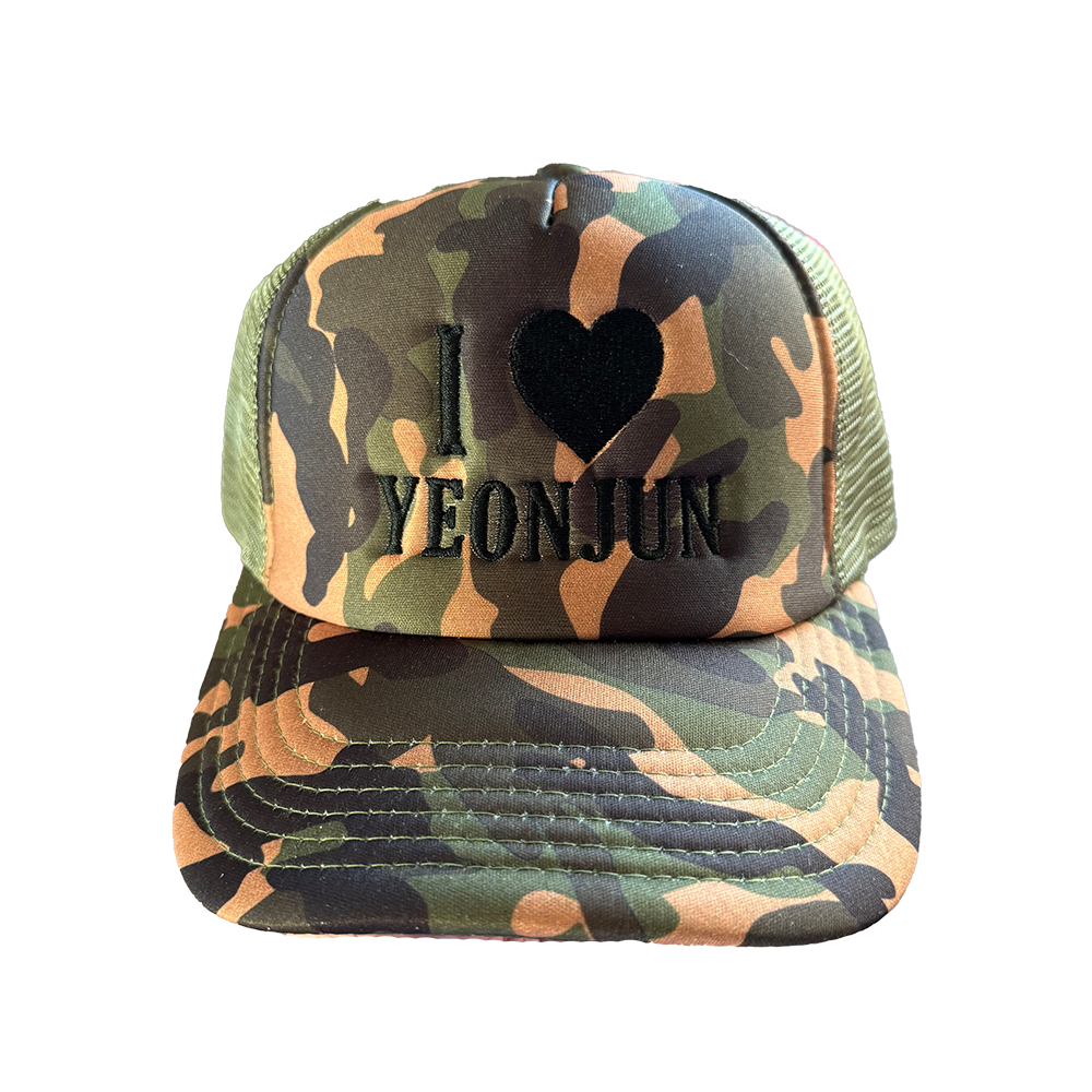 CUSTOM bias hat - camo trucker hat