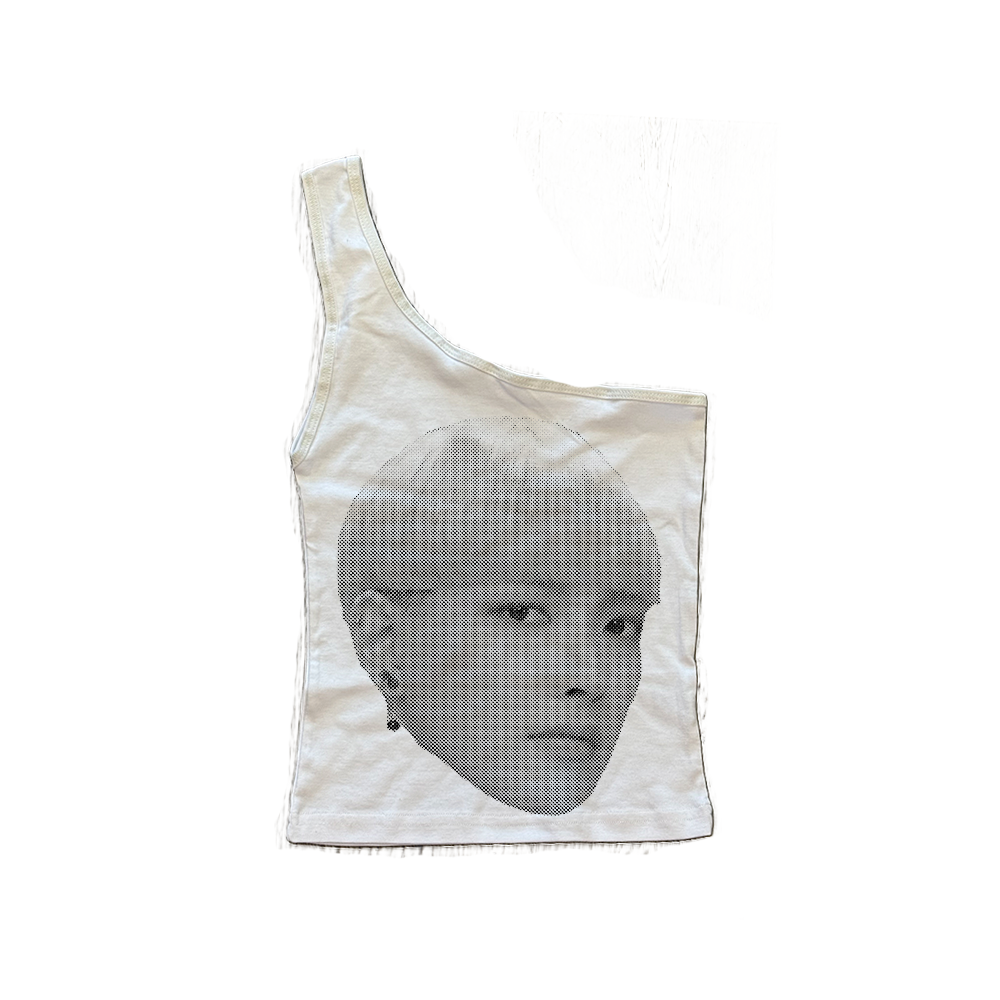 coconut head one shoulder top