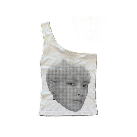 coconut head one shoulder top