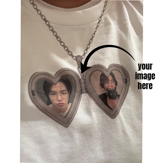 CUSTOM chain locket tee