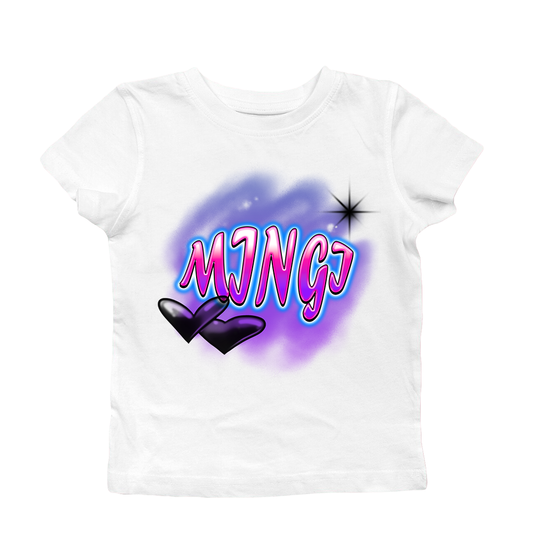 Mingi Airbrush Plus Size Baby Tee