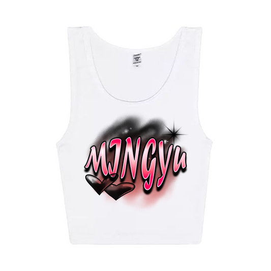 Mingyu Airbrush Cropped Tank