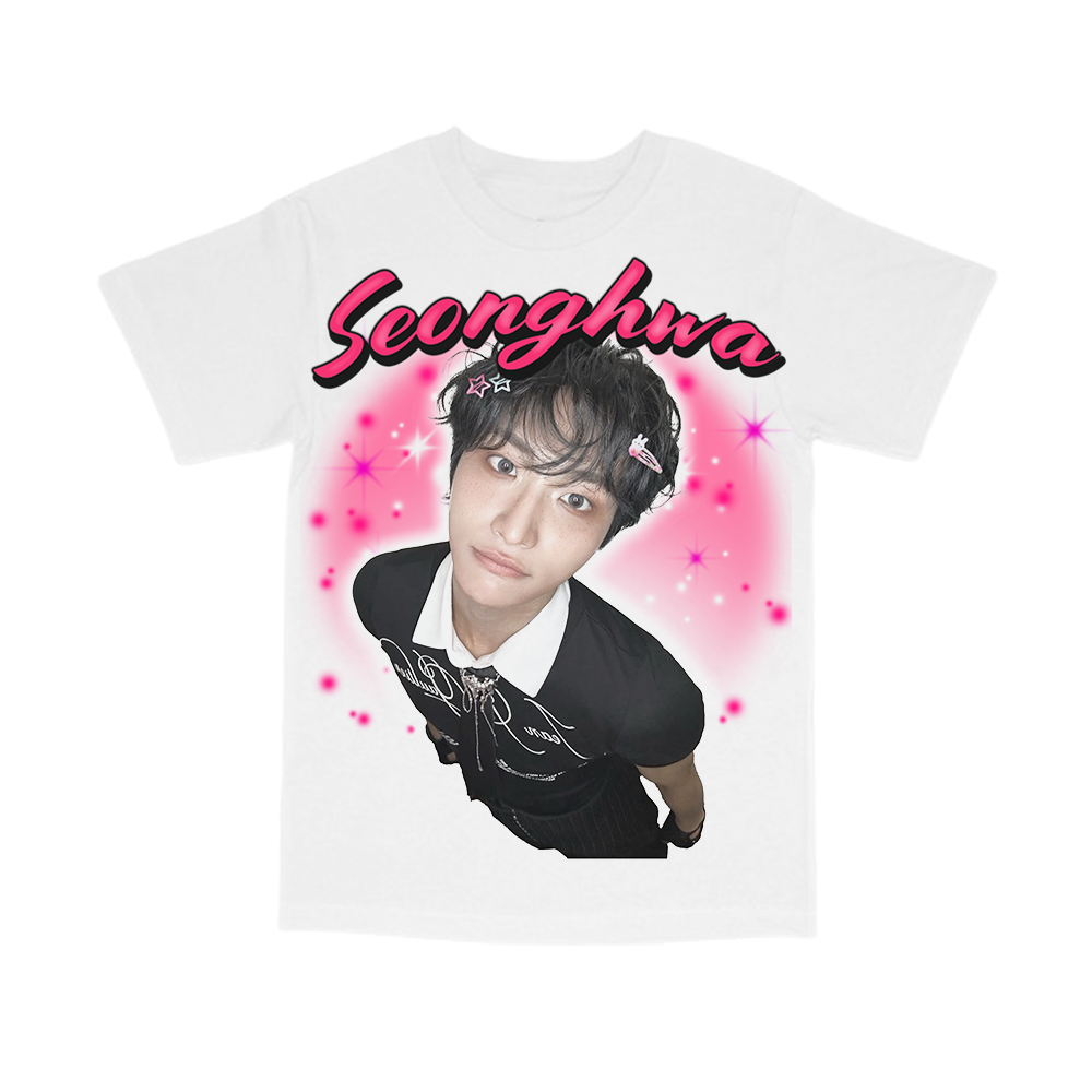 seonghwa airbrush portrait tee