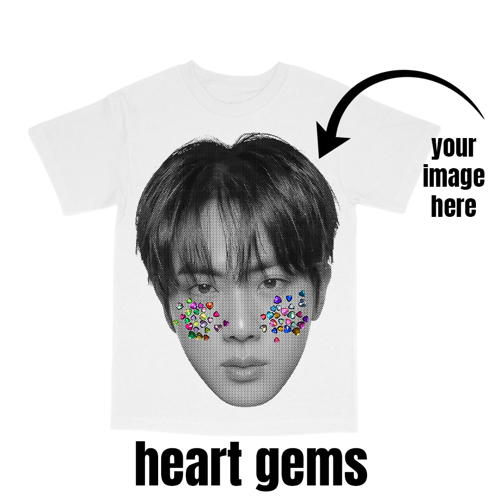 CUSTOM big head tee - gems version