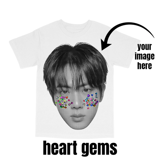 CUSTOM big head tee - gems version