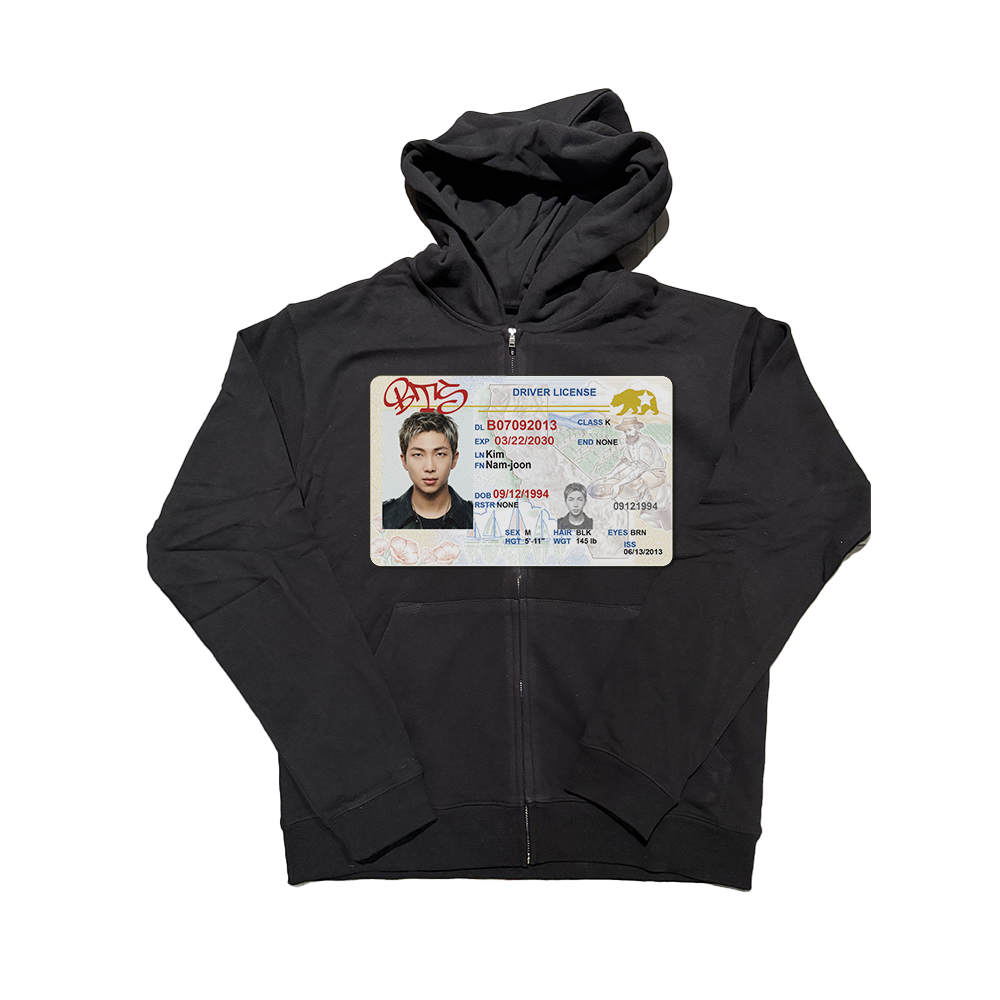 bts license zip up