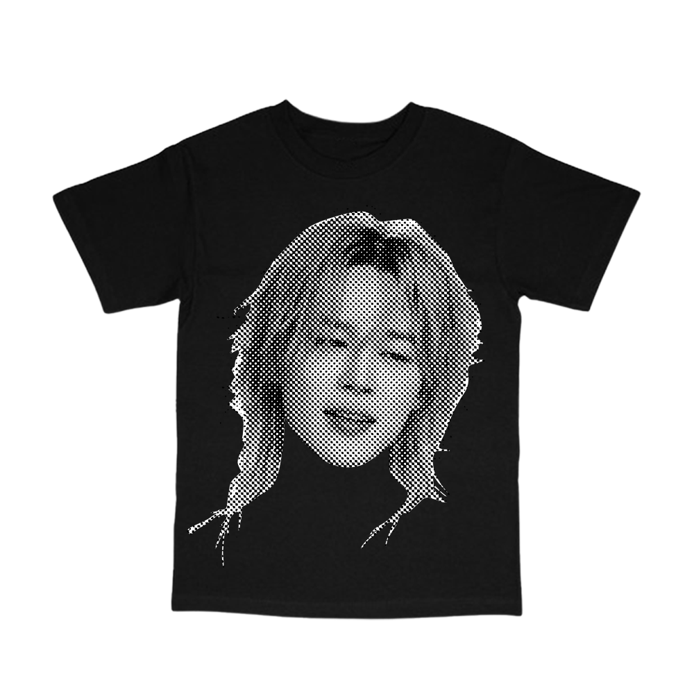 bts big head tee in black