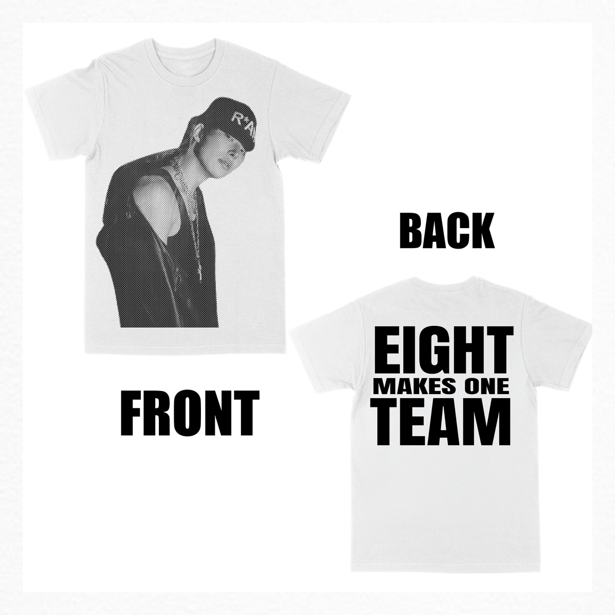 eight makes one team bias tee