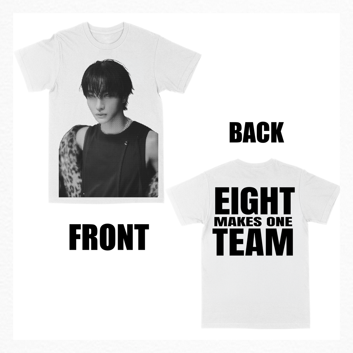 eight makes one team bias tee